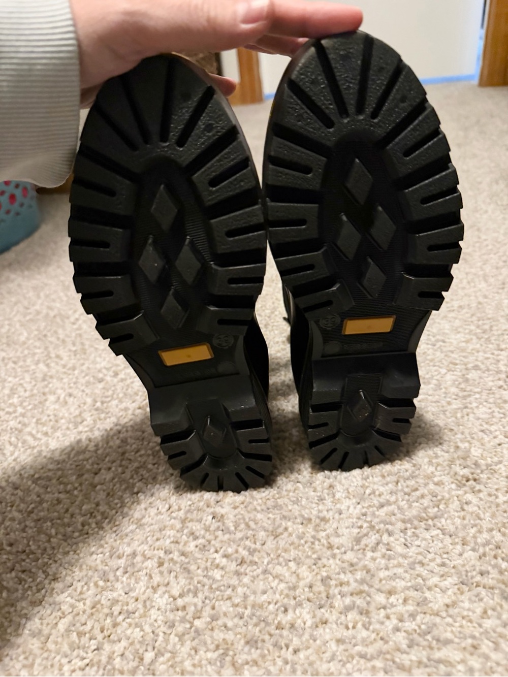 Black Chelsea Rain Boots with Yellow Stitching - Igor - Picture 3 of 3